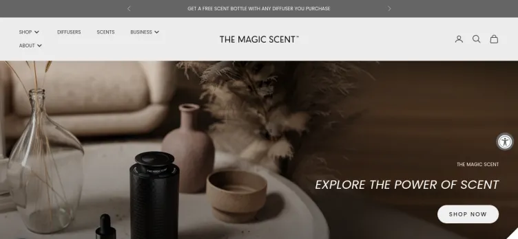 Screenshot TheMagicScent.com