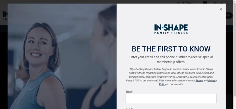 Screenshot InShape.com