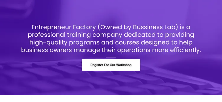 Screenshot The Entrepreneur Factory