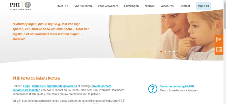 Screenshot Phi-Med.nl