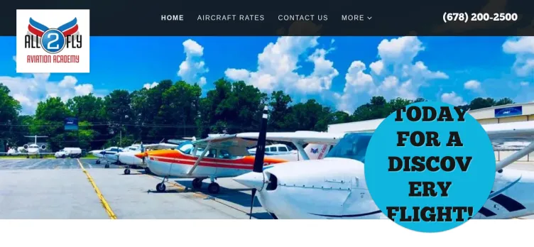 Screenshot All2FlyAviation.com