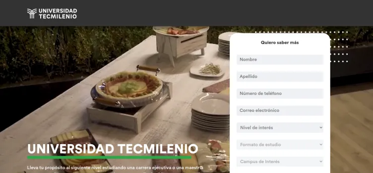 Screenshot Universidad Tecmilenio