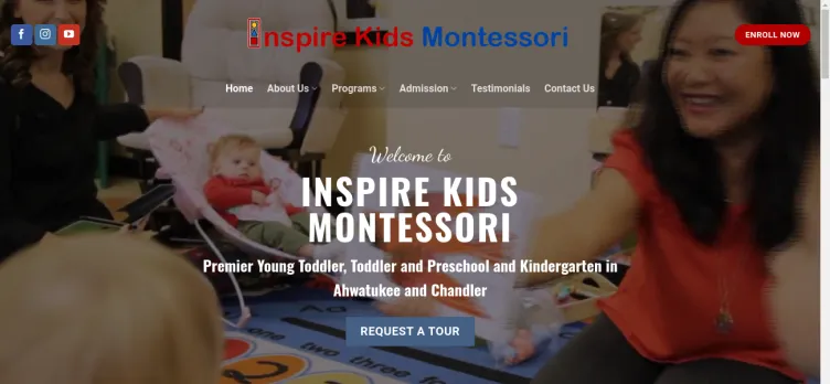 Screenshot Inspire Kids Montessori