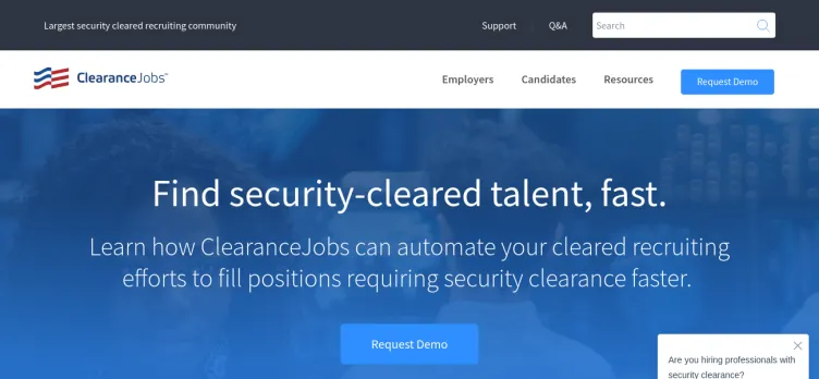 Screenshot ClearanceJobs