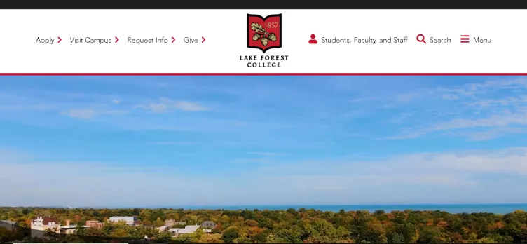 Screenshot LakeForest.edu