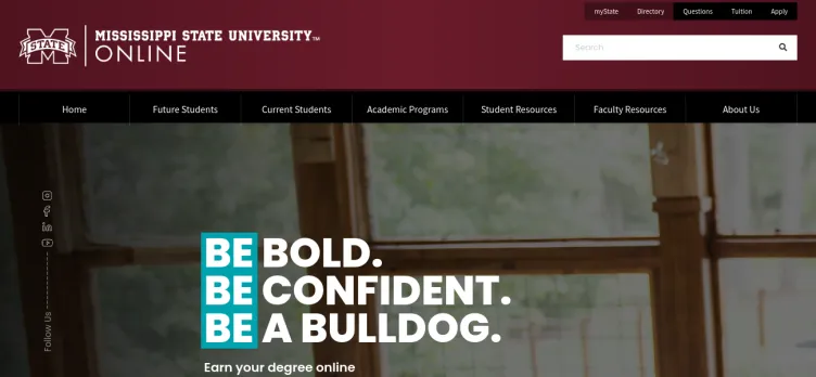 Screenshot Online.msstate.edu