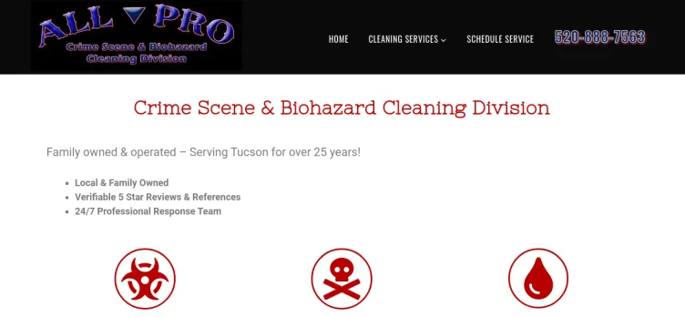 Screenshot Tucson Blood Cleanup