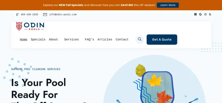 Screenshot Odin-Pools.com