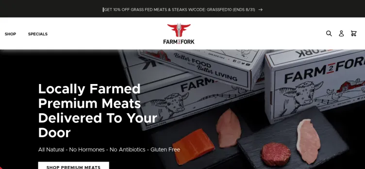 Screenshot Farm2ForkDelivery.ca