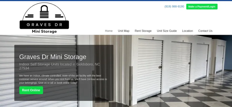 Screenshot GravesDrStorage.com