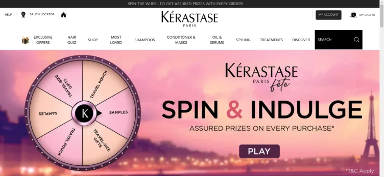 Screenshot Kerastase.in