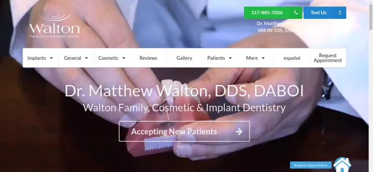 Screenshot Walton Dental