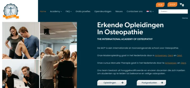 Screenshot Osteopathie