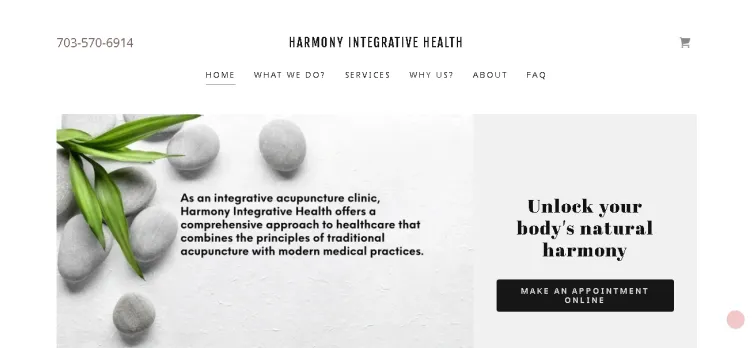 Screenshot Harmony Integrative Health