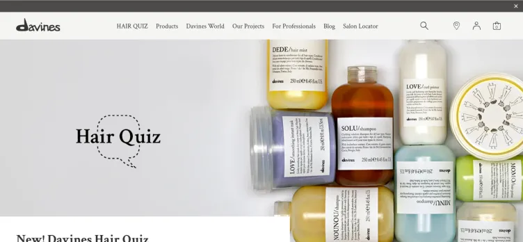 Screenshot Davines