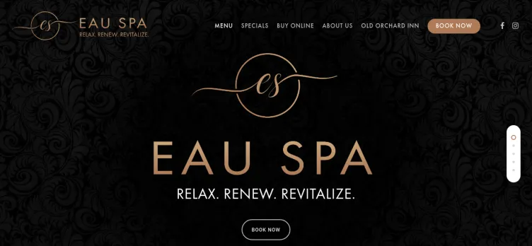 Screenshot EAU Spa