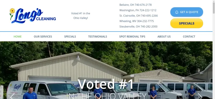 Screenshot LongsCleaning.com