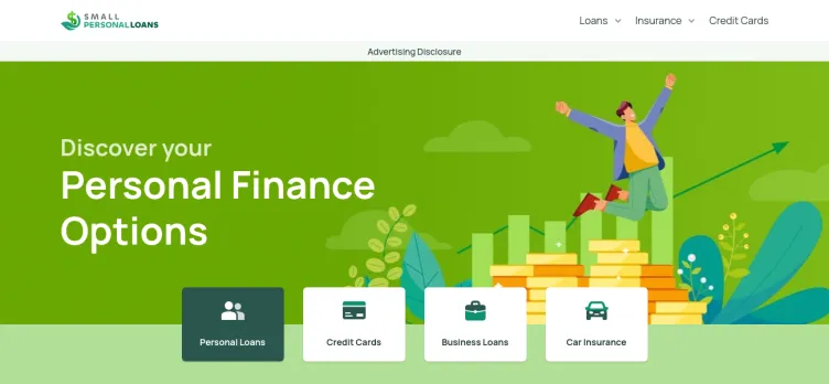 Screenshot Small Personal Loans