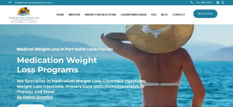 Screenshot Treasure Coast Weight Loss