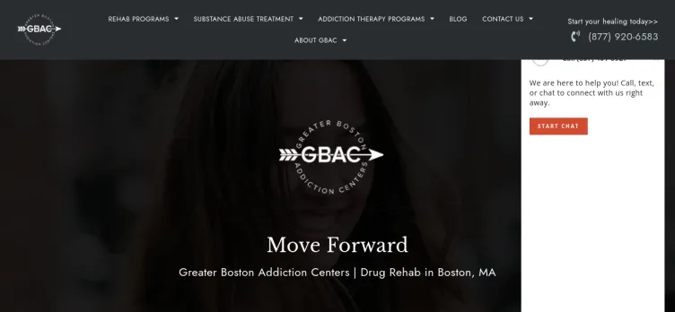 Screenshot GreaterBostonAddictionCenters.com