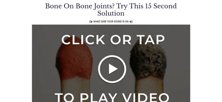 Screenshot Revitalize Joints