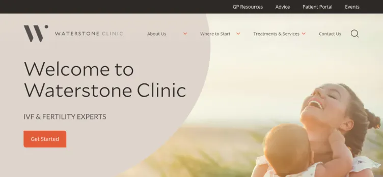 Screenshot Waterstone Clinic