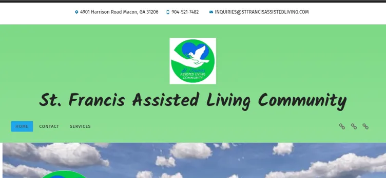 Screenshot StFrancisAssistedLiving.com