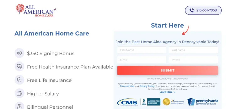 Screenshot MyAllAmericanCare.com