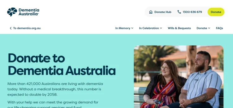 Screenshot Dementia.org.au