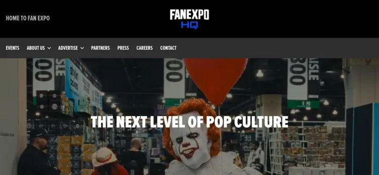 Screenshot FanExpoHQ.com