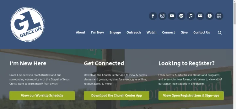 Screenshot GraceLifeCC.org