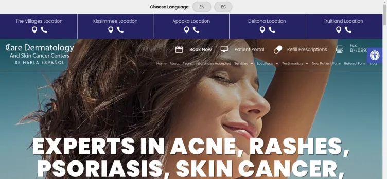 Screenshot Care Dermatology