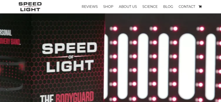 Screenshot Speed Of Light Products