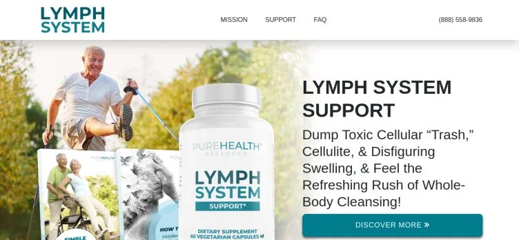 Screenshot LymphSystemSupport.com