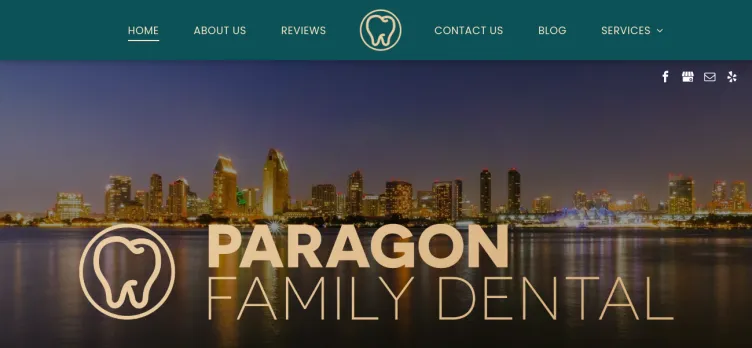 Screenshot Paragon Family Dental