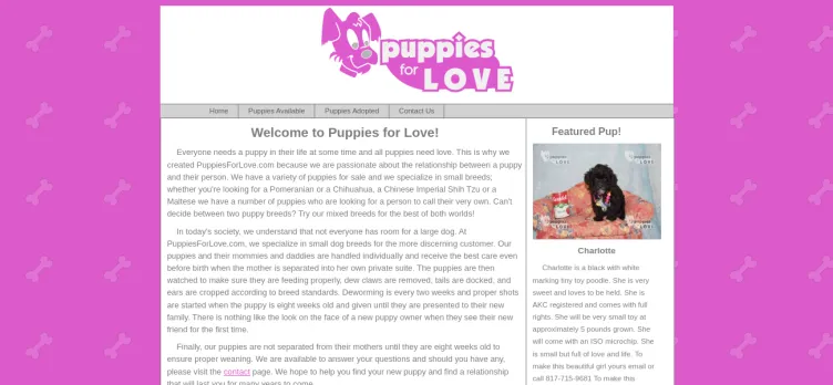 Screenshot Puppies For Love