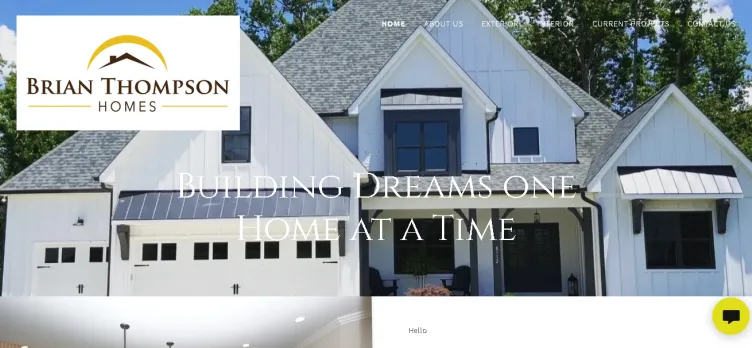 Screenshot BrianThompsonHomes.com