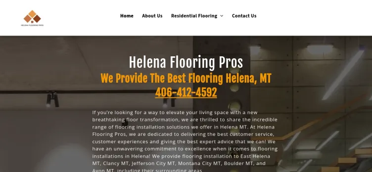 Screenshot Helena Flooring Pros