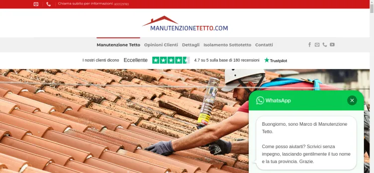 Screenshot ManutenzioneTetto.com