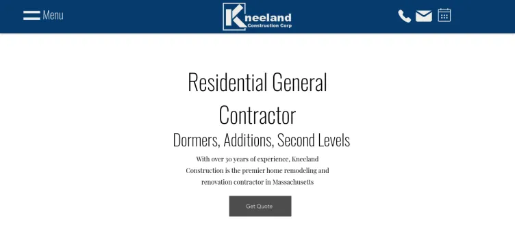 Screenshot Kneeland Construction