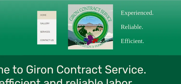 Screenshot Giron Contract Service