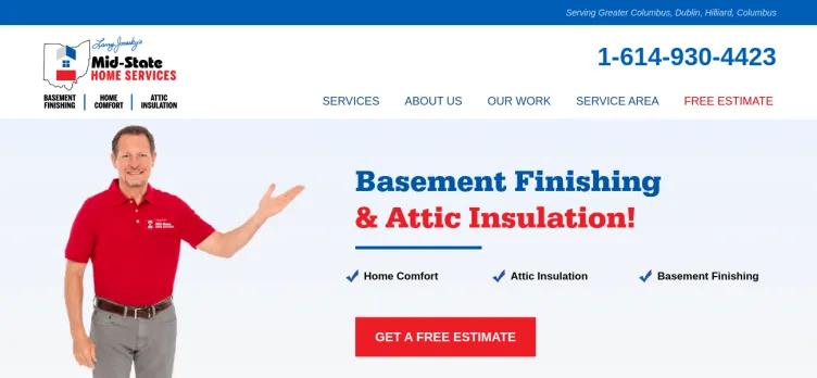 Screenshot MidStateHomeServices.com