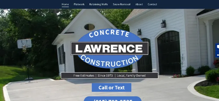 Screenshot J Lawrence Construction