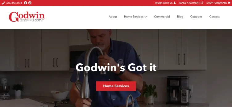 Screenshot Godwin Plumbing