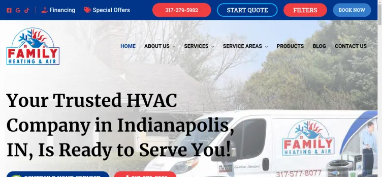 Screenshot FamilyHVAC.net