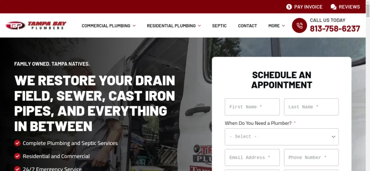 Screenshot TampaPlumber.net