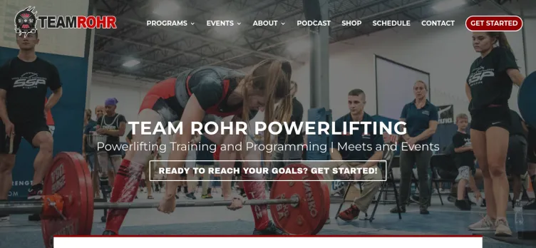 Screenshot TeamRohr.com