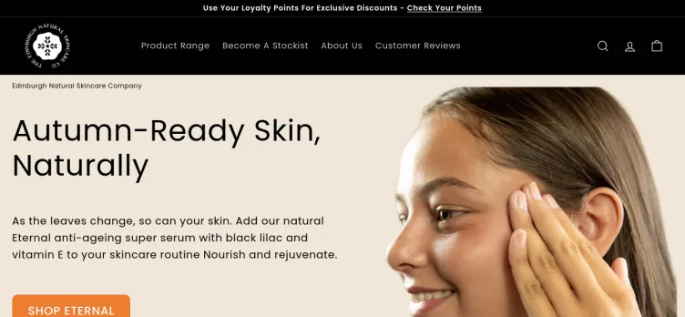 Screenshot EdinburghSkincare.com