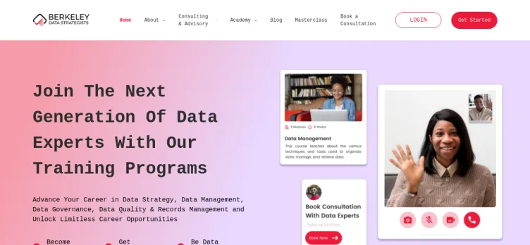 Screenshot Berkeley Data Strategists