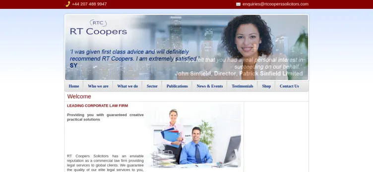 Screenshot RTCoopers.com